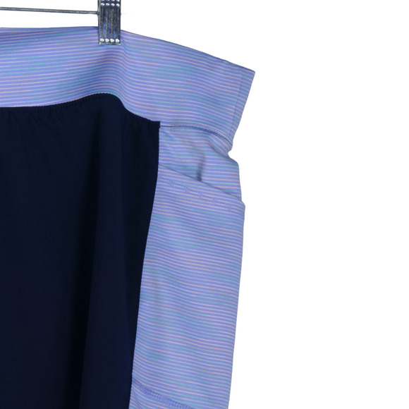 Tek Gear Blue Shorts Womens Size 3X Stretch Side Pockets Flattering Colorblock - Picture 2 of 6